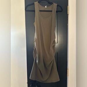 Green maternity dress